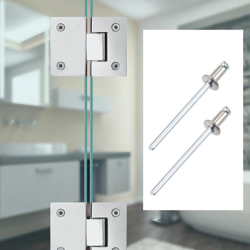 Antrader 1/8" x 1/4" 304 Stainless Steel Blind Rivets Pull Rivets Rivets Core Decoration Rivets Pack of 100 - Image 4